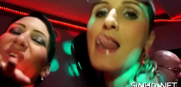 Sensational and wild fuckfest party